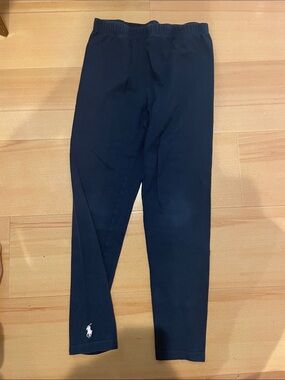 Ralph Lauren Girls' Navy Blue Stretch Leggings